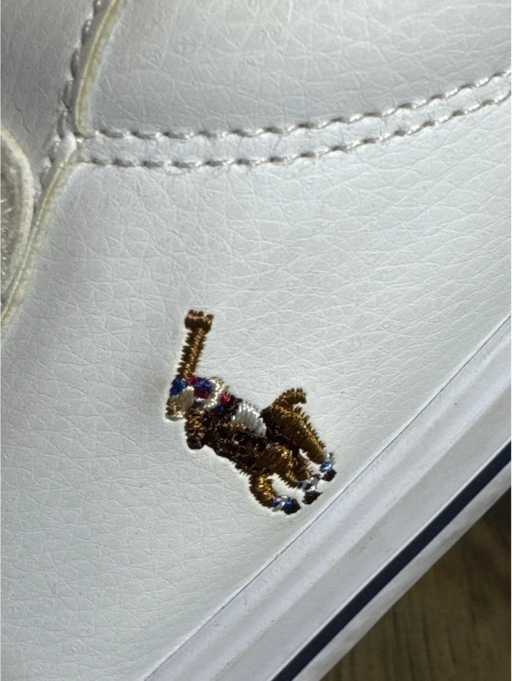 Polo Ralph Lauren Boys White Hook & Loop Sneakers Size 3